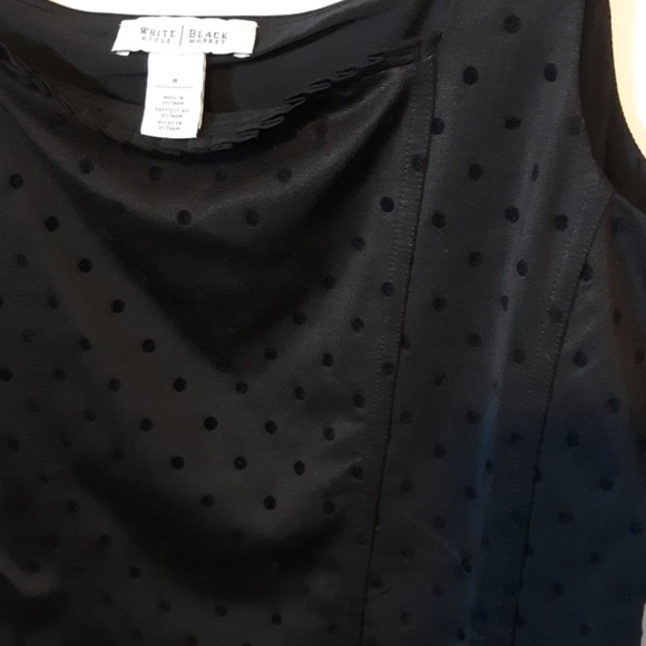 WHBM Black Polka Dot Tank Top, size M - Picture 4 of 4